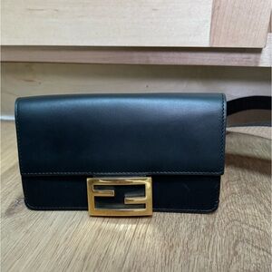 Authentic Fendi Flat baguette bag small